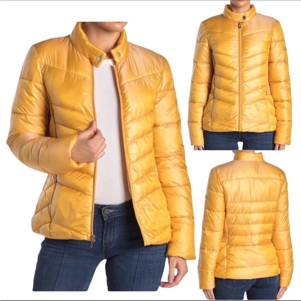 45. Via Spiga Yellow (Maize) Coat Size MD NWT